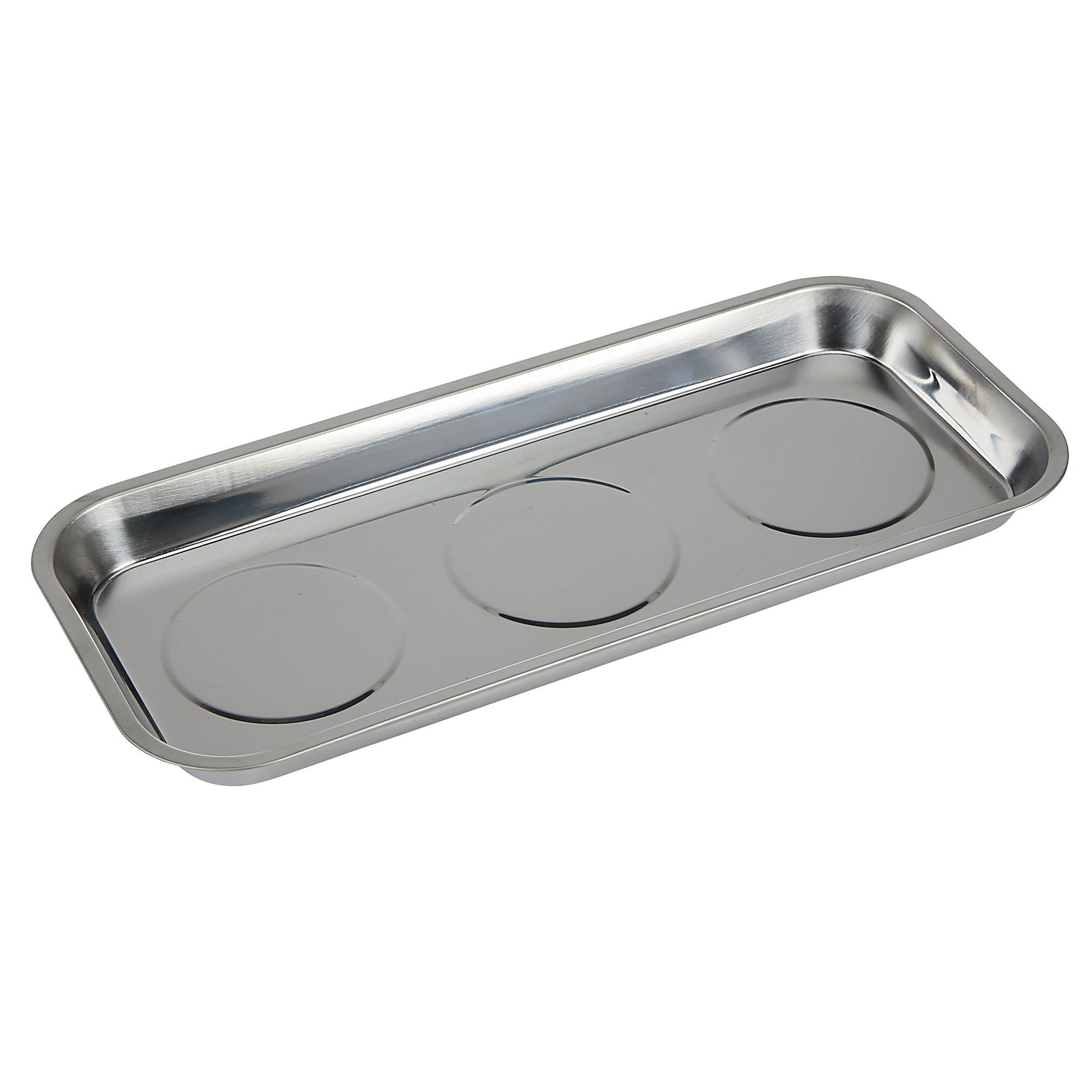 Ironton Magnetic Parts Tray, 6in.W x 14in.L, 9-Lb. Capacity, Stainless Steel